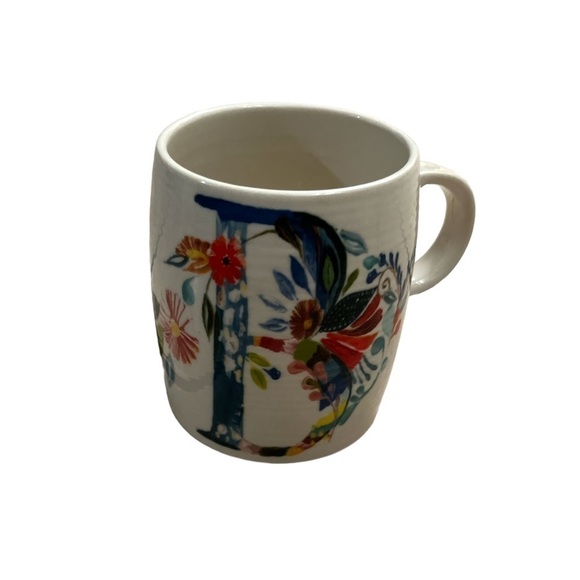 Anthropologie Petal Palette ‘B’ Monogrammed Starla Michelle Halfman Mug 14oz - Picture 2 of 4